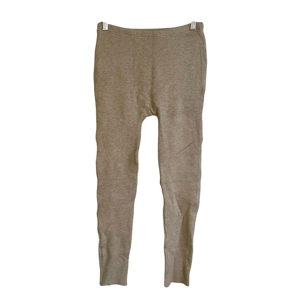NWT Naturyl by Niykee Heaton Sand Ribbed Knit Lounge Pants Super Soft Size Small